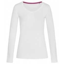Ladies Promotional T Shirts  - Stedman Womens Claire V-neck Long Sleeve T-Shirt