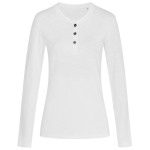 Ladies Promotional T Shirts - Stedman Womens Sharon Henley Long Sleeve T-Shirt