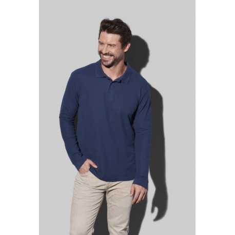 Men's Promotional Polo Shirts  - Stedman Mens Polo Long Sleeve