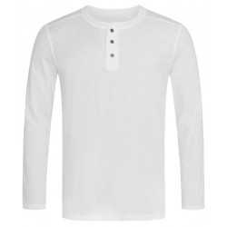 Men's Promotional T Shirts  - Stedman Mens Shawn Henley Long Sleeve T-Shirt