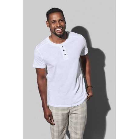 Men's Promotional T Shirts  - Stedman Mens Shawn Henley T-shirt