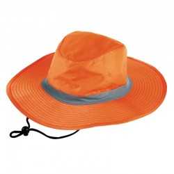 Wide Brim Hats  - Hi Vis Reflector Safety Brim Hat