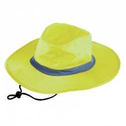 Wide Brim Hats  - Hi Vis Reflector Safety Brim Hat