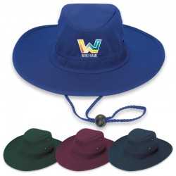Wide Brim Hats  - Poly Viscose Slouch Brim Hat