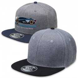 Caps  - Heathered Snapback Cap Flat Peak