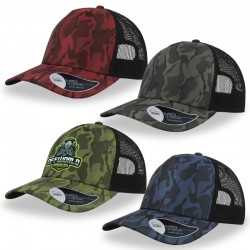 Caps  - Atlantis Rapper Camo Trucker Cap