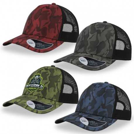 Caps  - Atlantis Rapper Camo Trucker Cap