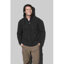 Fleece Tops  - Stedman Mens Active Hooded Fleece Jacket