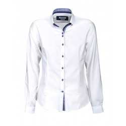 Ladies Corporate Shirts  - James Harvest Purple Bow 40 Womens Shirt