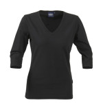 Ladies Promotional T Shirts - James Harvest Lynn Womens V-Neck 3/4 T-Shirt