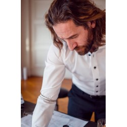 Men's Corporate Shirts  - James Harvest Red Bow 20 Mens Shirt