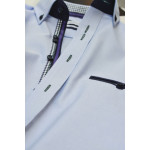 Men&#039;s Corporate Shirts - James Harvest Purple Bow 40 Mens Shirt
