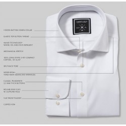 Men's Corporate Shirts  - James Harvest Black Bow 60 Mens Shirt