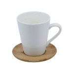Coffee Mugs - Carmel Vee Mug &amp; Saucer