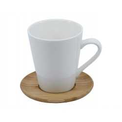 Coffee Mugs  - Carmel Vee Mug & Saucer