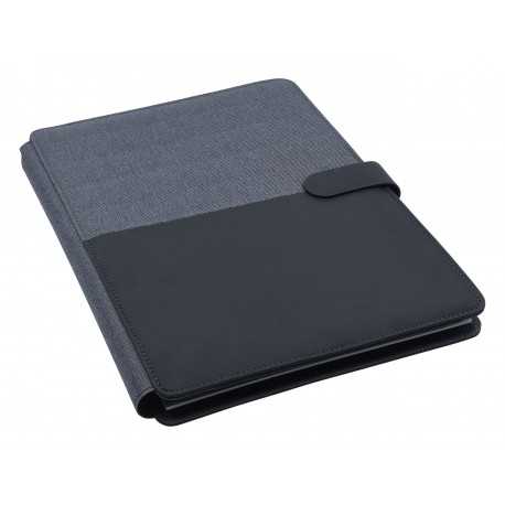 Non Leather Compendiums  - Impact A4 Portfolio, Black/Charcoal