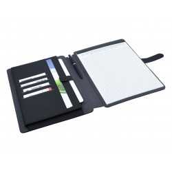 Non Leather Compendiums  - Impact A4 Portfolio, Black/Charcoal