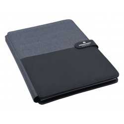 Non Leather Compendiums  - Impact A4 Portfolio, Black/Charcoal