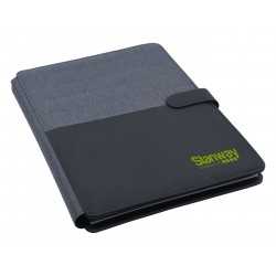 Non Leather Compendiums  - Impact A4 Portfolio, Black/Charcoal