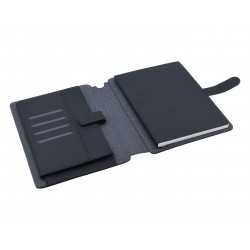 Non Leather Compendiums  - Impact A5 Portfolio, Black/Charcoal