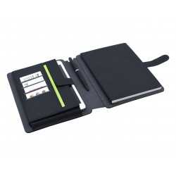 Non Leather Compendiums  - Impact A5 Portfolio, Black/Charcoal