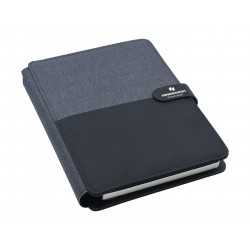 Non Leather Compendiums  - Impact A5 Portfolio, Black/Charcoal