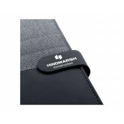 Non Leather Compendiums  - Impact A5 Portfolio, Black/Charcoal
