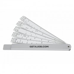Rulers  - Measure-Mate Scale Rule, Silver