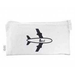 Travel & Trolley Bags  - Calico Travel Pouch 12.5cm x 24.5cm