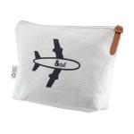 Travel &amp; Trolley Bags - Calico Travel Pouch 14.5cm x22.5cm x5cm