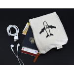 Travel &amp; Trolley Bags - Calico Travel Pouch 14.5cm x22.5cm x5cm