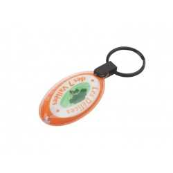 Metal Keyrings  - Press-Light Keyring - Indent