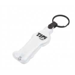 Metal Keyrings  - Press-Light Keyring - Indent