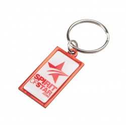 Metal Keyrings  - Rainbow Keyring (20x40mm rectangle)-Ind