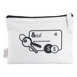 Fashion Tote Bags  - Calico Card & Key Pouch 12.5cm x 17cm