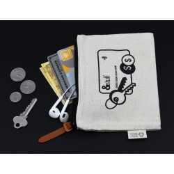 Fashion Tote Bags  - Calico Card & Key Pouch 12.5cm x 17cm