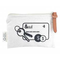 Fashion Tote Bags  - Calico Card & Key Pouch 8.5cm x 13cm