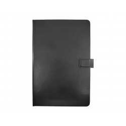 Promotional Journals & Noteboooks  - Remote Work Notebook w/Stand, Black