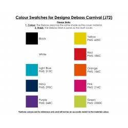 Promotional Journals & Noteboooks  - Designa Deboss Carnival Notebook A5 Sea