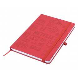 Promotional Journals & Noteboooks  - Designa Deboss Linen Notebook A5 Sea