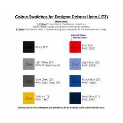 Promotional Journals & Noteboooks  - Designa Deboss Linen Notebook A5 Sea