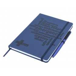 Promotional Journals & Noteboooks  - Designa Deboss SoftTouch Notebook A5 Air