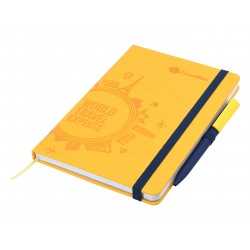 Promotional Journals & Noteboooks  - Designa Deboss SoftTouch Notebook A5 Air