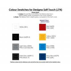 Promotional Journals & Noteboooks  - Designa Deboss SoftTouch Notebook A5 Air
