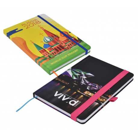 Promotional Journals & Noteboooks  - Designa Full Colour Matt Notebook A5 Sea