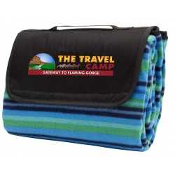 Picnic Blankets  - Jamaica Picnic Rug, Blue Stripe