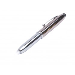 Metal Promotional Pens  - Economy 3-Way Stylus Pen & Torch