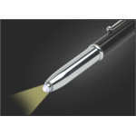 Metal Promotional Pens - Economy 3-Way Stylus Pen &amp; Torch
