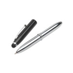 Metal Promotional Pens - Economy 3-Way Stylus Pen &amp; Torch
