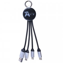 USB Hubs & Cables  - Glimmer Round Glow Cable